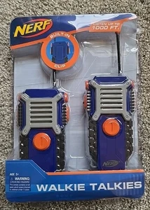 NERF N-Strike Walkie Talkies Kids 1000ft Range Sport Design Built in Clip NEW - Picture 1 of 10