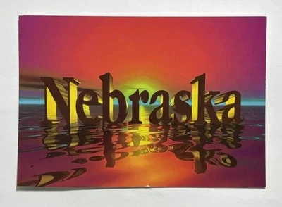 Nebraska Postcard Multicolor Sunset Dated 1997 Unposted - Image 1 of 4