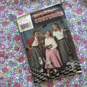 Vintage 90s Simplicity Sewing Pattern 7214 50s Style Circle Skirt Sizes 12/14/16 - Picture 1 of 2