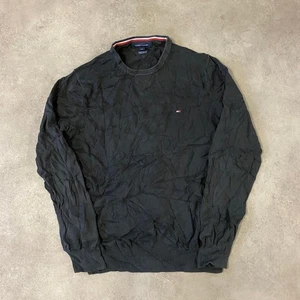 Tommy Hilfiger Pullover Herren Medium Strickpullover mit Logo-Stickerei, schwarz - Bild 1 von 8