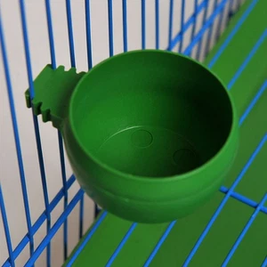 15pcs Runde Form Vogel Nahrungsschale Verdickte Käfig Nahrungsmittelbehälter W - Bild 1 von 10