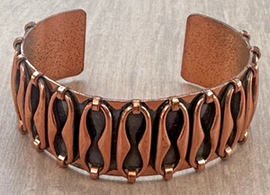 Brazalete de cobre vintage firmado por Matisse Renoir - Imagen 1 de 11