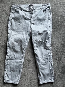 BUFFALO David Bitton DAILY Stretch Skinny Ankle Grazer 16/36 Gray Solid Women - Picture 1 of 8