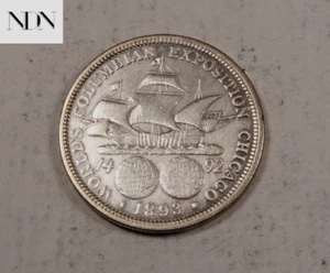 Medio dólar exposición colombiana 1893 - 90 % plata - #H817 - Imagen 1 de 3