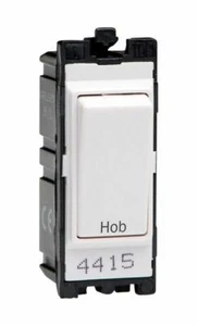 Varilight G201DW.HB Powergrid Module White 20A 1-Way Double Pole Switch 'Hob' - Picture 1 of 1