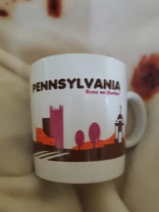 Dunkin Donuts Pennsylvania 2013 Destination Mug Cup 14 oz Advertising - Picture 1 of 6
