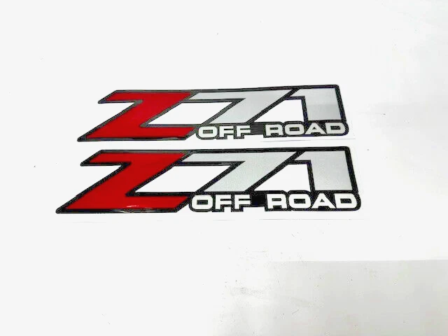 Par de calcomanías todoterreno Chevy Silverado Z71 2001-2006 lado de la cama 1500 2500 HD Foto 1 de 1