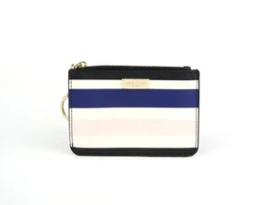 Kate Spade New York gestreiftes Kartenetui Geldbörse mit Reißverschluss & Schlüsselanhänger - Bild 1 von 13