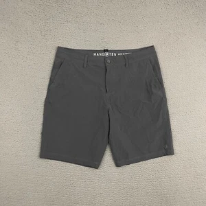 Hang Ten Shorts Mens Size 36 Gray Hybrid Drawstring Surfer Casual Beach Dad - Picture 1 of 8