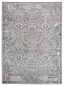 United Weavers Grey Contemporary Leaves Petals Area Rug Bordered 2601 10272 - Picture 1 of 8