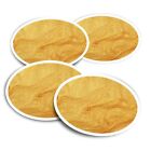 4x Vinyl Stickers Yellow Gold Nail Polish Paint Makeup Effect #52538