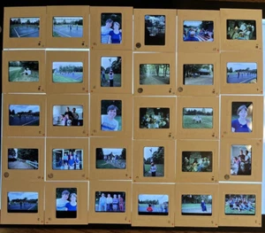 Vtg Lot (30) 35mm Slides 1979 Family Picnic Snapshots Outdoor Retro Retreat - Picture 1 of 10