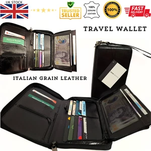 Taxi Driver Money Bag Bus Taxi Holiday Italian Leather Travel Wallet Card holder - Picture 1 of 12