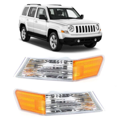 Pair For Jeep Patriot 2007-2017 LH&RH Front Turn Signal Lamp Corner Lamp No Bulb - Image 1 of 4