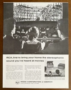 1956 RCA Victor PRINT AD Stereophonic Sound You've Heard At the Movies at Home - Picture 1 of 1