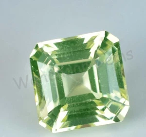 3.60 Ct Natural Green Peridot Emerald Shape VVS Pak Gemstone AGL Certified - Picture 1 of 5