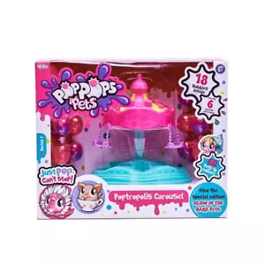 Pop Pops Pets Poptropolis Carousel-18 Bubbles Inside! - Picture 1 of 6