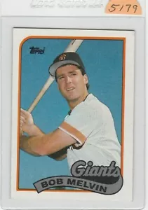 1989 Topps Bob Melvin #329 San Francico Giants Baseballkarte - Bild 1 von 2