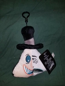 Disney Nightmare Before Christmas Mayor Head Plush Backpack Clip Tim Burton - Picture 1 of 12