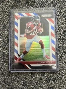 2018 Panini Prizm Calvin Ridley Red White Blue RC Rookie #209 Falcons - Picture 1 of 2