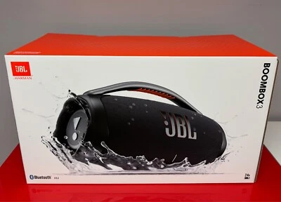 JBL Boombox 3 Portable Wireless Bluetooth Speaker Dust and Waterproof - Black - Image 1 of 4