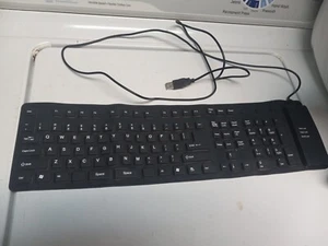 FLEXIBLE KEYBOARD USB ROLL UP-OMNITECH - Picture 1 of 6