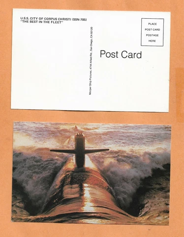 U.S.S CITY OF CORPUS CHRISTI BEST IN THE FLLET   NAVAL POSTCARD Cover
