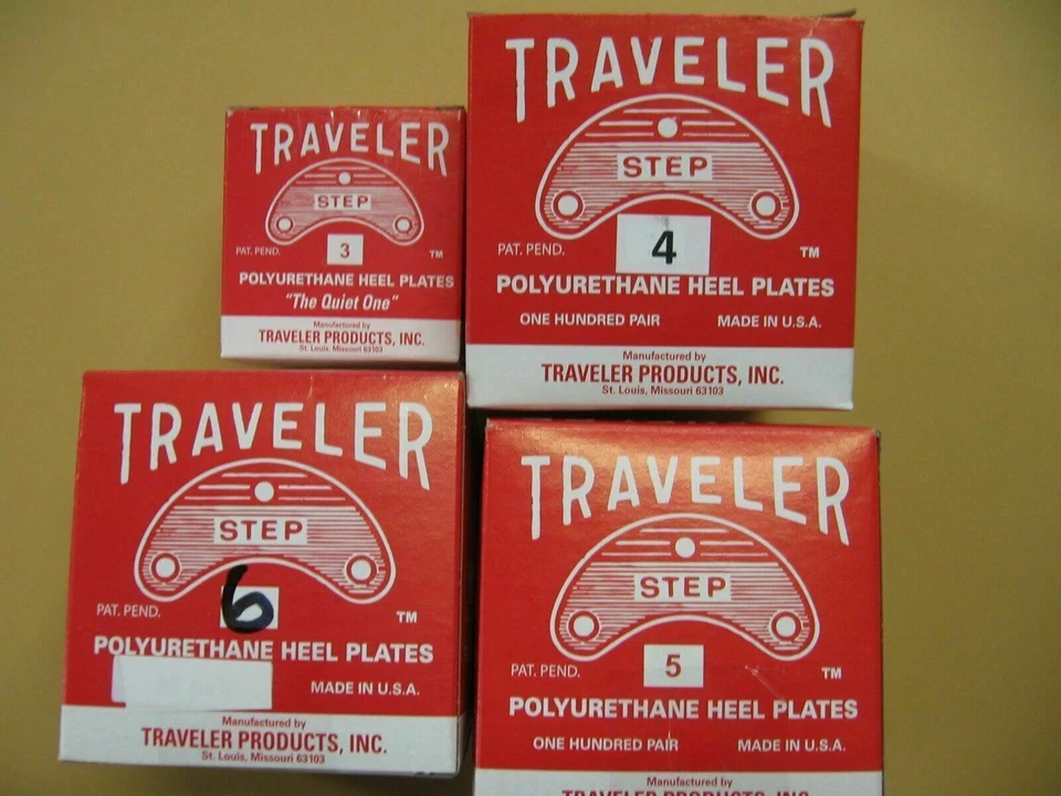 Polyurethane Heel  Plates -Heel Savers Self Adhesive 5 pairs with nail option - Image 1 of 1