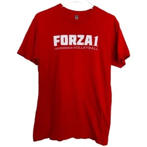 Girls Short Sleeve Red Volleyball T-Shirt Size Medium FORZA 1 Volleyball - Picture 1 of 5