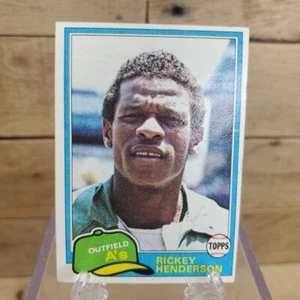 1981 Topps # 261 Rickey Henderson Oakland A's Nice - Bild 1 von 17