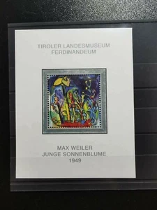 2004 Österreich ANK 2535 Bl. 29 Max Weiler Junge Sommenblume Ferdinandeum Tirol - Picture 1 of 1