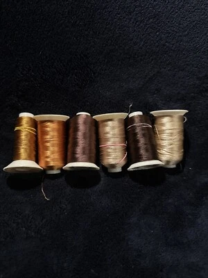8 Majestic Threads & 1 Robinson -AntonThread - Tans/Browns Vibrant  (lot #54) - Image 1 of 4