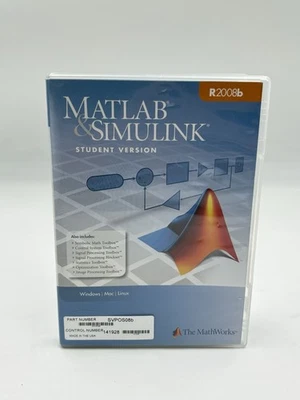 MATLAB AND SIMULINK STUDENT VERSION RELEASE 2008b-w/ booklet - Image 1 of 4