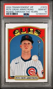 Pete Crow-Armstrong RC 2024 Topps Transcendent VIP Party /100 PSA 10 Rookie - Picture 1 of 2