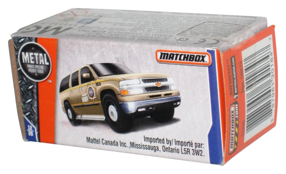 Matchbox Power Grabs Box (2018) Gold '00 Chevy Suburban Giocattolo Auto 12/20 - Immagine 1 di 1
