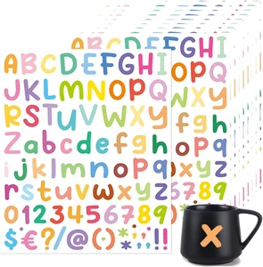 Buchstaben Aufkleber Selbstklebend 10 Sheets - Niedliche bunte Alphabet Klebebuc - Bild 1 von 7