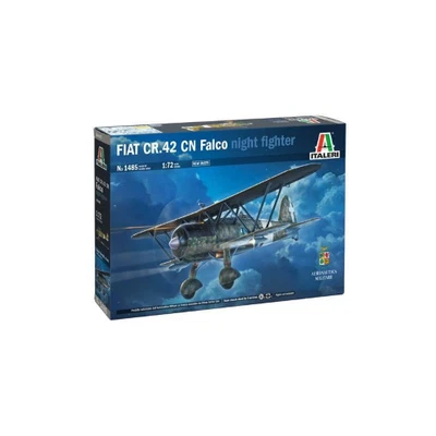 FIAT CR.42 CN "FALCO" NIGHT FIGHTER KIT 1:72 Italeri Kit Aerei Modellino Nuovo - Immagine 1 di 4