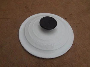 LE CREUSET Deckel weiß Emaille Gusseisen #16 - Bild 1 von 8