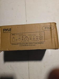 Pyle Mini 2 x 120 W Stereo-Endstufe mit AUX, CD-Eingängen & Cinch-Ausgängen PTA4 - Bild 1 von 3
