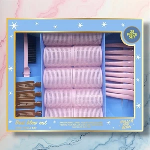 Juego de regalo de 25 piezas Holler and Glow Best Blow Out Hair Rollers edición limitada  - Imagen 1 de 7