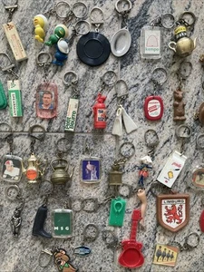 Vintage Schlüsselanhänger Oldschool Rar Werbung Figuren Anhänger Sammlung - Bild 1 von 15