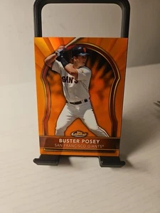 2011 Topps Finest Buster Posey Orange Refractor # 1/99 San Francisco Giants - Picture 1 of 2