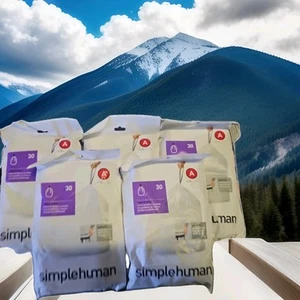 simplehuman 4.5L Code A Custom Fit Bathroom Trash Bag Liners 150 Ct - Picture 1 of 2