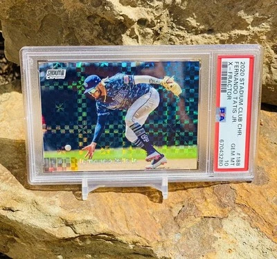Fernando Tatis Jr PSA 10 1st Xfractor Stadium Club Chrome Refractor 2020 - Image 1 of 2