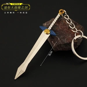 The Legend of Zelda TOTK Mini Goron tolles Schwert Metalllegierung Schlüsselanhänger Zubehör - Bild 1 von 10