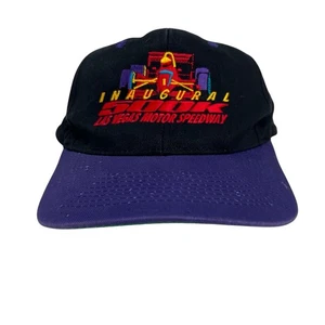 Vintage KC Inaugural 500K Las Vegas Motor Speedway 1996 schwarz & lila Mütze - Bild 1 von 7