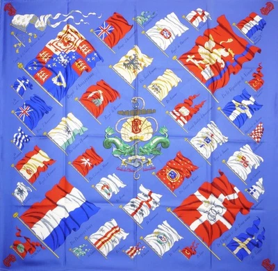 Sciarpa/foulard/carre Hermès - Pavois Cercle de l'Union Interalliee - Arfon... - Imagen 1 de 4