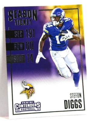 2016 Panini Contenders STEFON DIGGS #38 - Vikings - Image 1 of 2