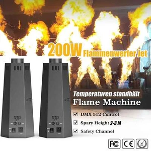 2X 200W DMX Fire Thrower Stage Flame Effect Projector Machine DJ Show Party - Picture 1 of 17