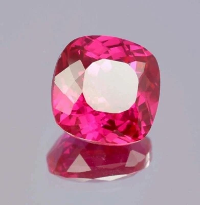 10x10 MM AAA Natural Mozambique Red Ruby Cushion Cut Loose Gemstone 5.80 Ct - Image 1 of 4